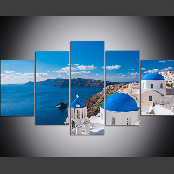 5 piece large size canvas wall art pictures creative santorini, greece blue sky landscape poster art print oil painting for living room deco
5 piece large size canvas wall art pictures creative santorini, greece blue sky landscape poster art print oil painting for living room deco