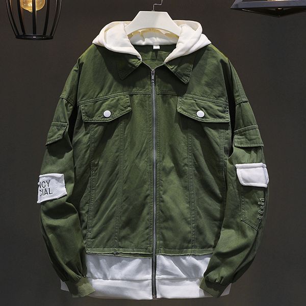 autumn new hooded denim jacket men's fake two pieces solid color loose coat fashion designer men's casual denim jacket s-3xl, Black;brown
autumn new hooded denim jacket men's fake two pieces solid color loose coat fashion designer men's casual denim jacket s-3xl, Black;brown