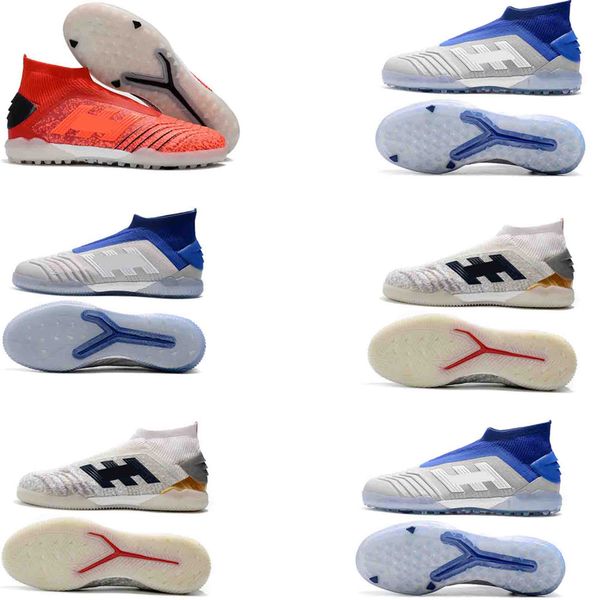 new predator 19+ ic tf39-45 soccer shoes original mens leather football boots socks high ankle soccer cleats silver black size 6.5-11.5
new predator 19+ ic tf39-45 soccer shoes original mens leather football boots socks high ankle soccer cleats silver black size 6.5-11.5