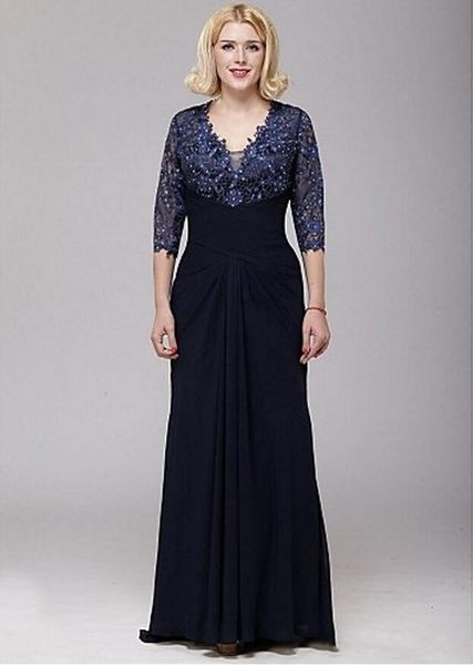 plus size v-neck a-line lace and chiffon mother of the bride dresses 3/4 sleeve floor length mother's dresses pd4220, Black;red
plus size v-neck a-line lace and chiffon mother of the bride dresses 3/4 sleeve floor length mother's dresses pd4220, Black;red