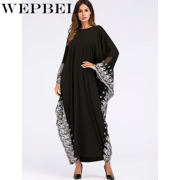 casual dresses wepbel women's vintage dress long sleeve maxi print lace loose evening gowns plus size, Black;gray
casual dresses wepbel women's vintage dress long sleeve maxi print lace loose evening gowns plus size, Black;gray