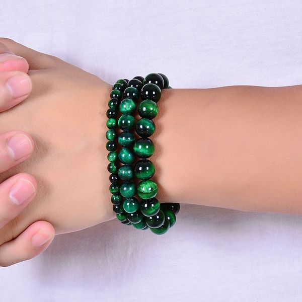 green tiger eye bracelet natural stone energy healing beads bracelets tiger eye beaded bangle for men women 6/8/10mm, Black
green tiger eye bracelet natural stone energy healing beads bracelets tiger eye beaded bangle for men women 6/8/10mm, Black