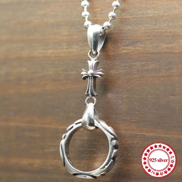 s925 стерлингов серебряные подвески персонализированные классические ретро ювелирные изделия хип-хоп моды крест круг моделирование панк стил, Silver
s925 стерлингов серебряные подвески персонализированные классические ретро ювелирные изделия хип-хоп моды крест круг моделирование панк стил, Silver