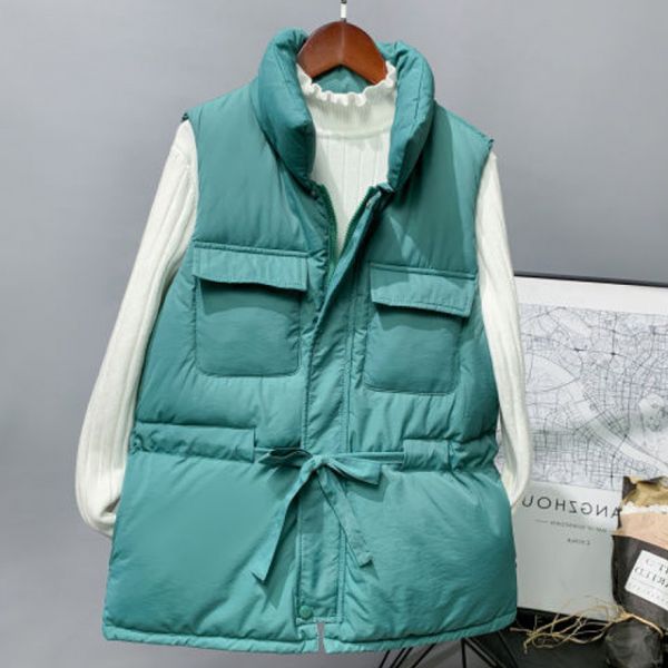 hndjxxxy autumn and winter vest women 2019 down cotton vest stand collar pockets female tie up winter waistcoat women, Black;white
hndjxxxy autumn and winter vest women 2019 down cotton vest stand collar pockets female tie up winter waistcoat women, Black;white
