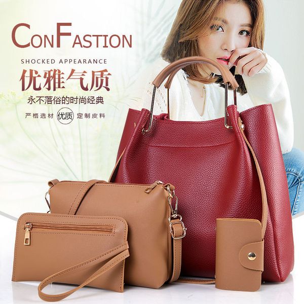 ladies shoulder bag pu lychee pattern fashion diagonal cross-body bag simple handbag mother-child four-piece
ladies shoulder bag pu lychee pattern fashion diagonal cross-body bag simple handbag mother-child four-piece