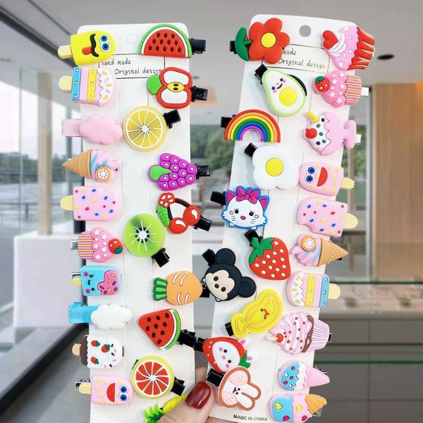 10pcs/set girls cute cartoon animal fruit colorfur hairpins children sweet hair clip princess hair accessories, Slivery;white
10pcs/set girls cute cartoon animal fruit colorfur hairpins children sweet hair clip princess hair accessories, Slivery;white