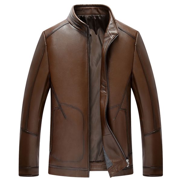 sheep skin motorcycle leather jacket men 2017 bomber male jacket coat casual jaqueta de couro masculina casaco masculino, Black
sheep skin motorcycle leather jacket men 2017 bomber male jacket coat casual jaqueta de couro masculina casaco masculino, Black