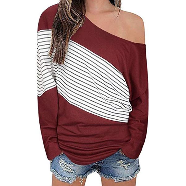 monerffi patchwork tshirt women striped long sleeve shirt ladies holiday slash neck tee shirt femme poleras mujer women t-shirt, White
monerffi patchwork tshirt women striped long sleeve shirt ladies holiday slash neck tee shirt femme poleras mujer women t-shirt, White