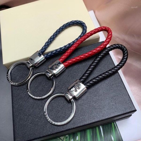 2020 braided leather key chain calfskin steel hardware three styles color black dark blue wine red detail perfect package1, Silver
2020 braided leather key chain calfskin steel hardware three styles color black dark blue wine red detail perfect package1, Silver