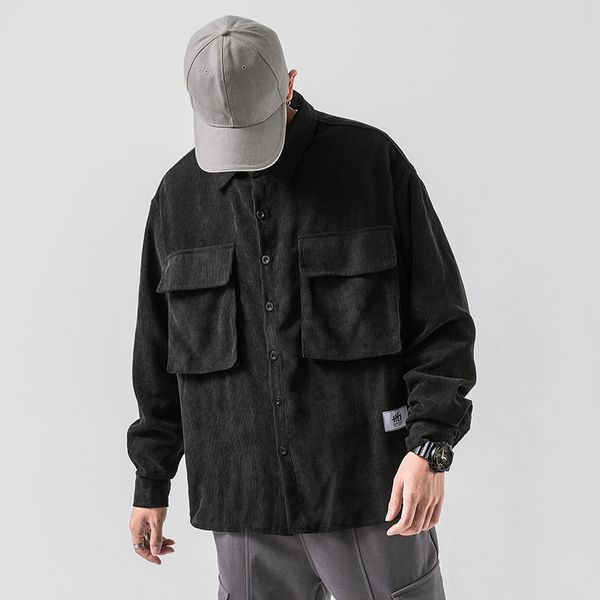 men's jackets cotton corduroy jacket fashion solid color retro casual men streetwear wild loose tooling mens m-5xl, Black;brown
men's jackets cotton corduroy jacket fashion solid color retro casual men streetwear wild loose tooling mens m-5xl, Black;brown