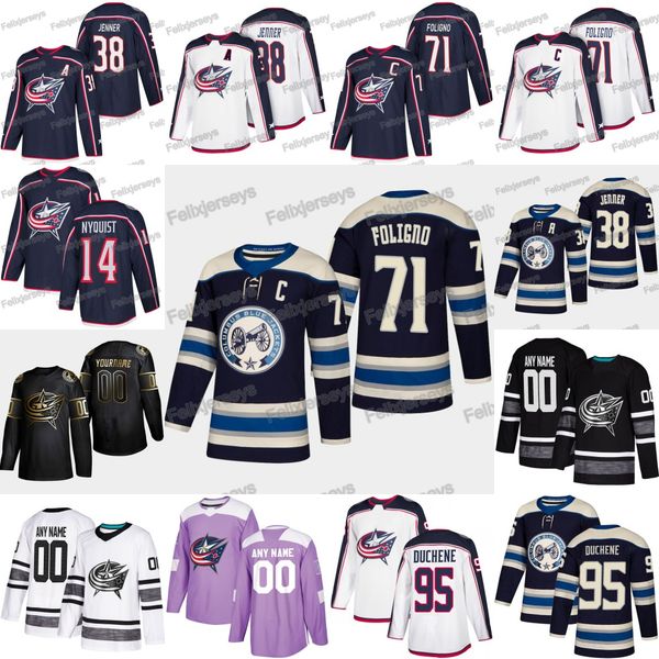 71 nick foligno columbus blue jackets gustav nyquist pierre-luc dubois alexander wennberg boone jenner cam atkinson matt duchene jersey, Black;red
71 nick foligno columbus blue jackets gustav nyquist pierre-luc dubois alexander wennberg boone jenner cam atkinson matt duchene jersey, Black;red
