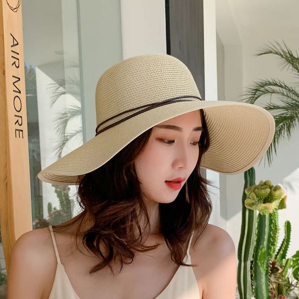 cm02 sun all-match straw sun hat lady japanese and korean harajuku fresh straw hat, Blue;gray
cm02 sun all-match straw sun hat lady japanese and korean harajuku fresh straw hat, Blue;gray
