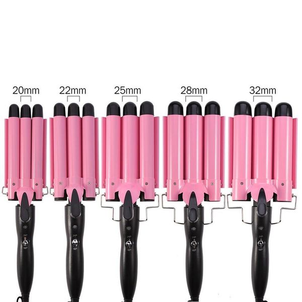 3 barrel curling iron wand 25mm hair waver curler iron triple barrels hair waving styling tools crimping tool for deep waves
3 barrel curling iron wand 25mm hair waver curler iron triple barrels hair waving styling tools crimping tool for deep waves