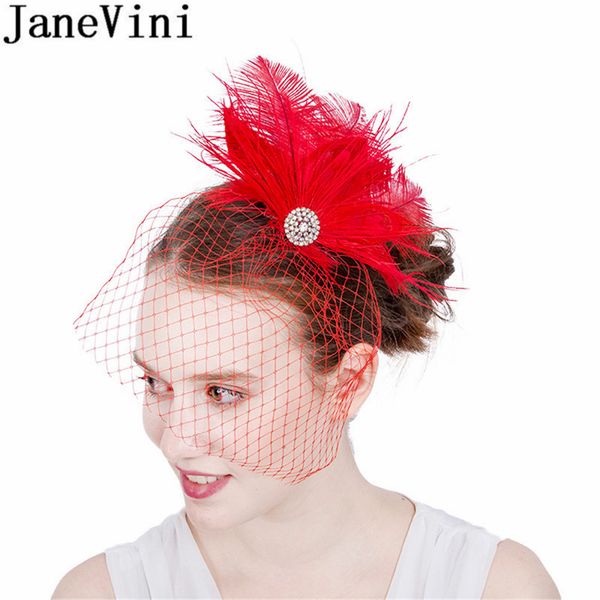 janevini beaded bridal net feather hats red face veil bridal feathers fascinator bride wedding hats for women elegant church hat
janevini beaded bridal net feather hats red face veil bridal feathers fascinator bride wedding hats for women elegant church hat