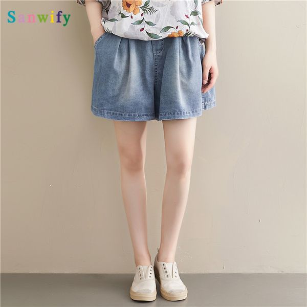 denim shorts women 2020 summer new literary loose thin waist solid color women shorts wide leg female, Blue
denim shorts women 2020 summer new literary loose thin waist solid color women shorts wide leg female, Blue
