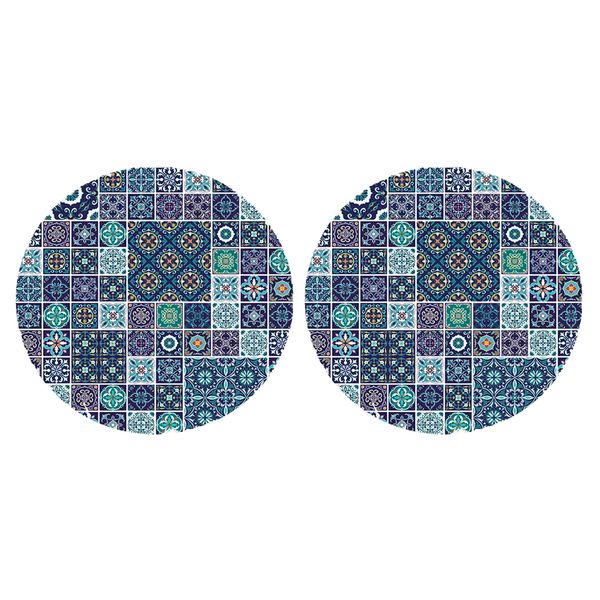 2pcs round fitted tablecloth (polyester table cover) - waterproof - great for indoor outdoor dining party, 1.2m
2pcs round fitted tablecloth (polyester table cover) - waterproof - great for indoor outdoor dining party, 1.2m