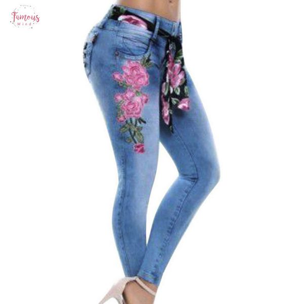 women stretch high waist skinny print embroidery jeans denim pants trousers pencil pant plus size women 5xl, Blue
women stretch high waist skinny print embroidery jeans denim pants trousers pencil pant plus size women 5xl, Blue
