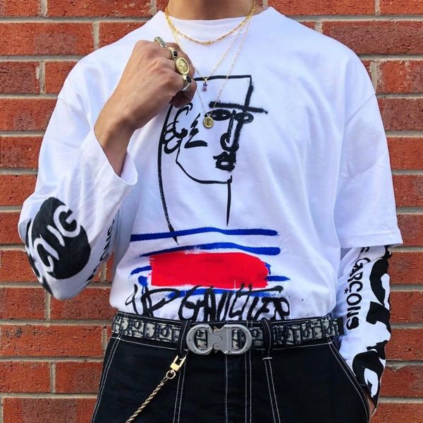 19ss коробка / бокс x роскошь дизайнер тройник высокого уличная мода хлопка с коротким рукавом хип-хоп мужчины и женщины пары летние футболк, White;black 
19ss коробка / бокс x роскошь дизайнер тройник высокого уличная мода хлопка с коротким рукавом хип-хоп мужчины и женщины пары летние футболк, White;black