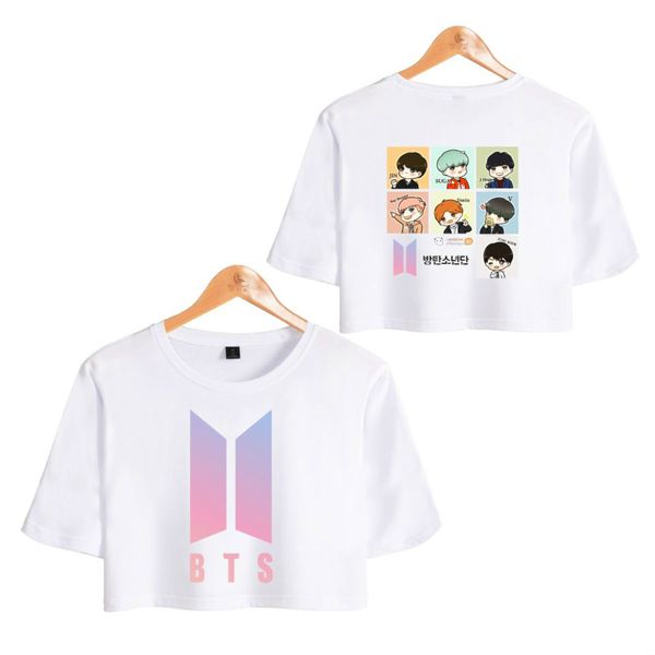 fashion love yourself anime bangtan boys kpop midriff short sleeve t-shirt women cartoon cotton tshirt female crop, White
fashion love yourself anime bangtan boys kpop midriff short sleeve t-shirt women cartoon cotton tshirt female crop, White