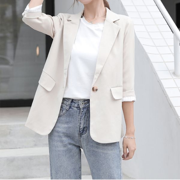 одноместный кнопка повседневный сплошные blazer пальто офиса элегантные дамы blazer женщина с длинным рукавом карманный дизайн весна осень п, White;black
одноместный кнопка повседневный сплошные blazer пальто офиса элегантные дамы blazer женщина с длинным рукавом карманный дизайн весна осень п, White;black