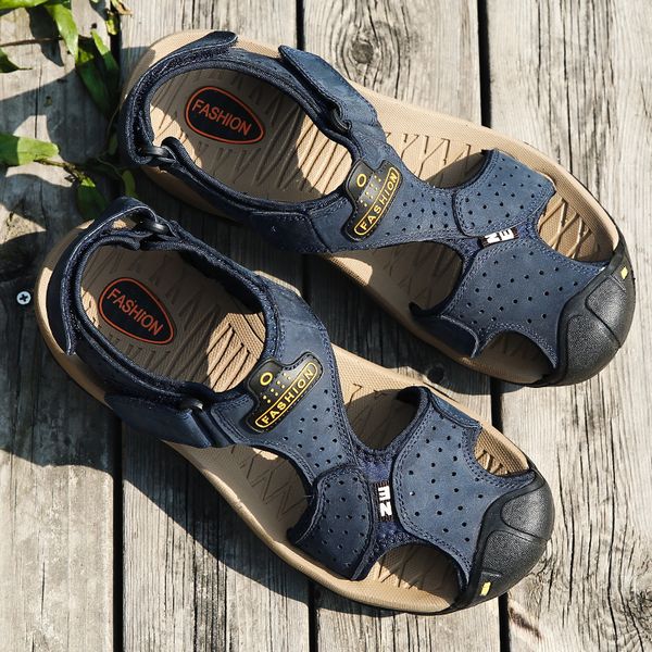 men sandals genuine leather cowhide male summer shoes outdoor beach slippers casual suede leather gladiator sandals, Black
men sandals genuine leather cowhide male summer shoes outdoor beach slippers casual suede leather gladiator sandals, Black