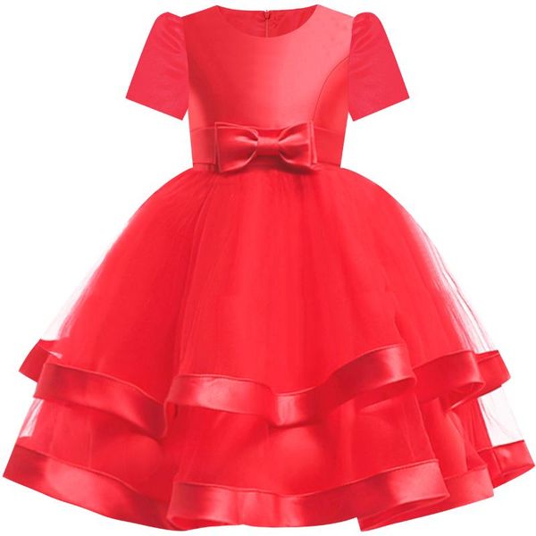 flower girl dress short sleeve red ball gown wedding party pageant 2020 summer princess dresses kids clothes sundress vestidos, Red;yellow
flower girl dress short sleeve red ball gown wedding party pageant 2020 summer princess dresses kids clothes sundress vestidos, Red;yellow