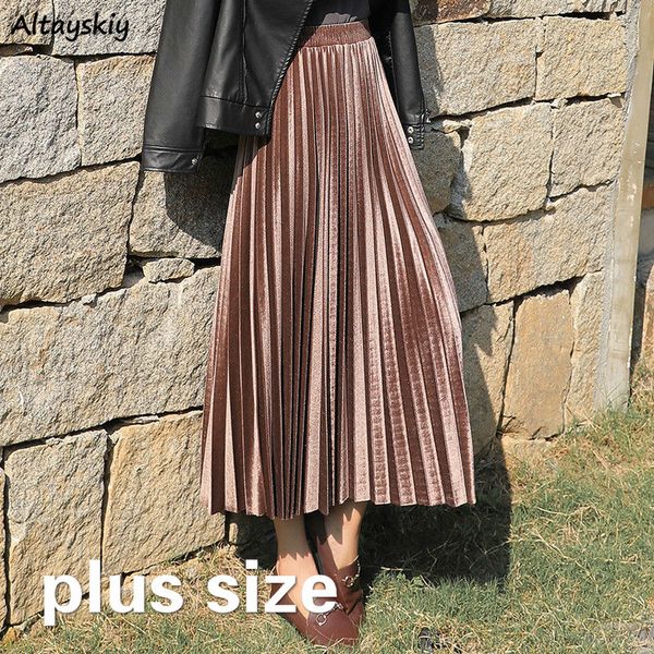 skirts women high waist pleated elegant solid mid-calf korean style plus size winter streetwear vintage all-match womens trendy, Black
skirts women high waist pleated elegant solid mid-calf korean style plus size winter streetwear vintage all-match womens trendy, Black
