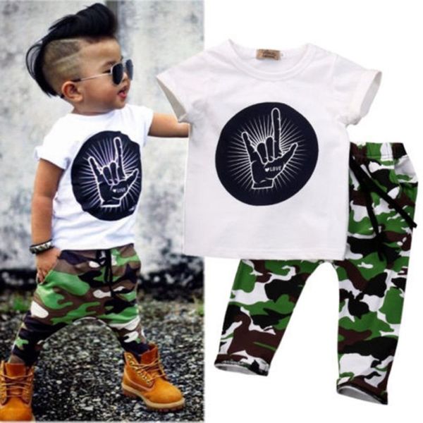 toddler baby kids boys clothes t-shirt + camouflage panties outfits set 0-4 years, White
toddler baby kids boys clothes t-shirt + camouflage panties outfits set 0-4 years, White
