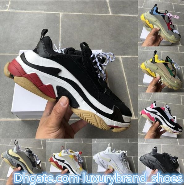 triple s designer men's casual shoes paris 17fw low old dad sneaker combination soles boots womens girl fashion high size 35-45, Black
triple s designer men's casual shoes paris 17fw low old dad sneaker combination soles boots womens girl fashion high size 35-45, Black