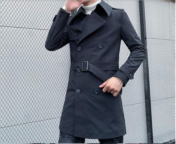 tide brand double-breasted men's windbreaker men's long section korean version lapel coat slim windbreaker jacket, Tan;black
tide brand double-breasted men's windbreaker men's long section korean version lapel coat slim windbreaker jacket, Tan;black