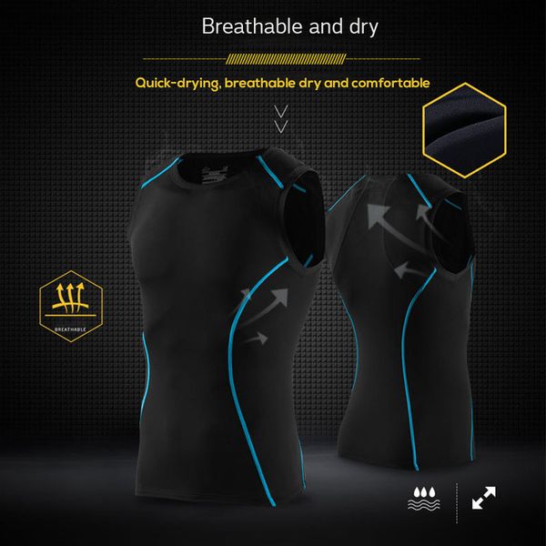 new 2019 summer compression sports tight suits bike clothes wear cycling jerseys clothing for mans sleeveless gym vest shorts, Black
new 2019 summer compression sports tight suits bike clothes wear cycling jerseys clothing for mans sleeveless gym vest shorts, Black