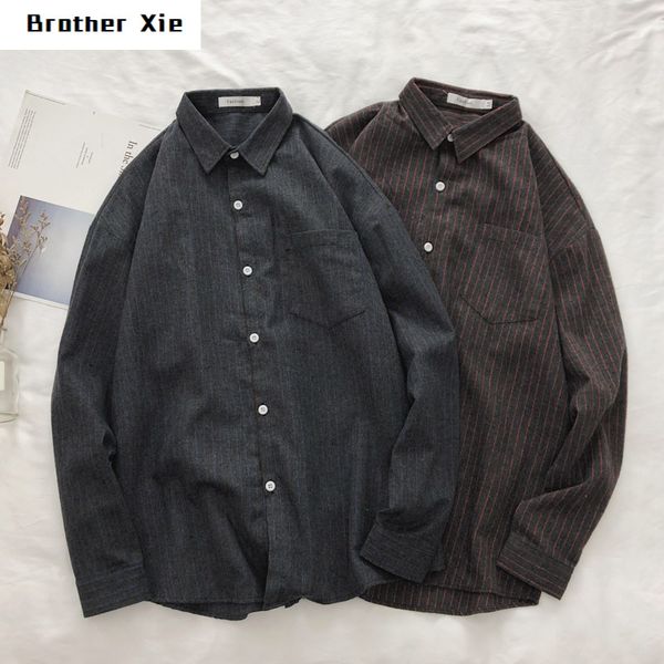autumn dress shirt men's fashion business casual shirt man streetwear wild society men loose long-sleeved mens, White;black
autumn dress shirt men's fashion business casual shirt man streetwear wild society men loose long-sleeved mens, White;black