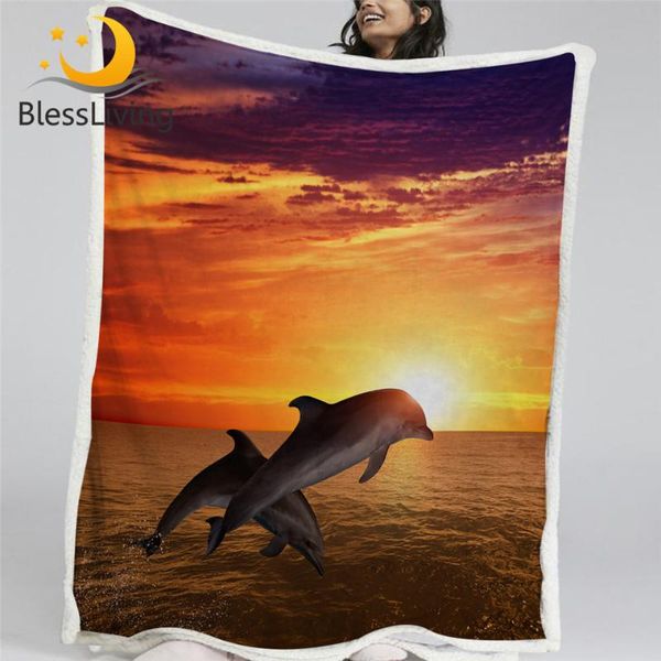 blessliving jumping dolphin bed blanket marine life plush bedspread beautiful sunset custom blanket 3d print ocean sea bedding
blessliving jumping dolphin bed blanket marine life plush bedspread beautiful sunset custom blanket 3d print ocean sea bedding