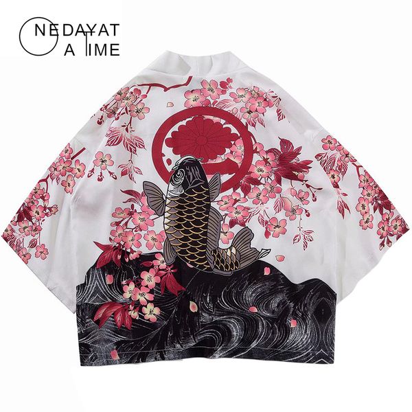 2020 japanese koi fish printed kimono jacket harajuku hip hop men japan style streetwear jacket summer thin clothes loose kimon, Black;brown
2020 japanese koi fish printed kimono jacket harajuku hip hop men japan style streetwear jacket summer thin clothes loose kimon, Black;brown