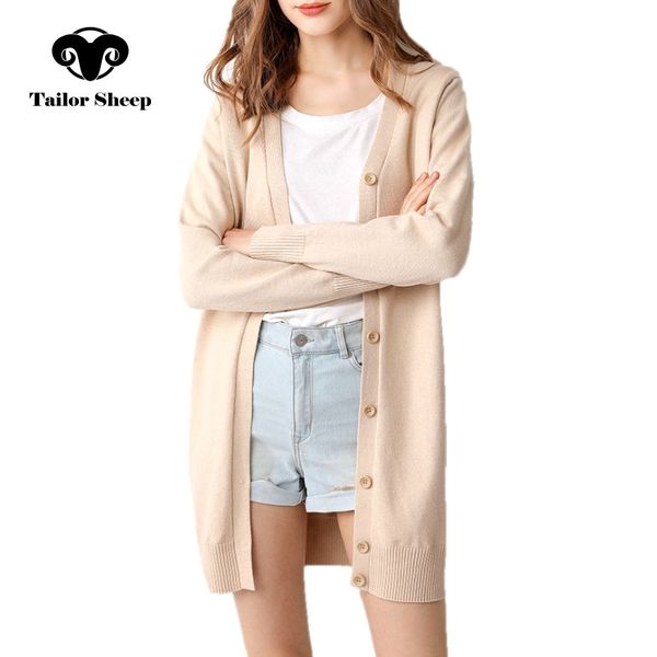 19 spring autumn long cardigan women's sweater knit jacket buttoned outside wearing female cardigans, White;black
19 spring autumn long cardigan women's sweater knit jacket buttoned outside wearing female cardigans, White;black