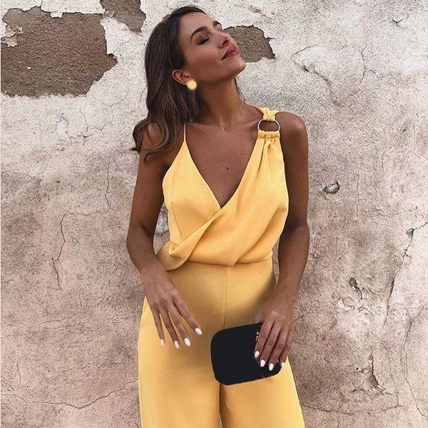 bodysuit women leg wide women jumpsuit summer deep v neck yellow sleeveless female jumpsuit vacation women jumpsuit drop shipping, Black;white
bodysuit women leg wide women jumpsuit summer deep v neck yellow sleeveless female jumpsuit vacation women jumpsuit drop shipping, Black;white
