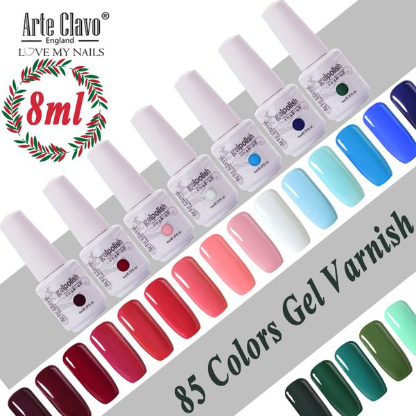 arte clavo nail polish set for manicure 8ml color gellak semi permanent glitter nails art uv hybrid nail gel varnish base, Red;pink
arte clavo nail polish set for manicure 8ml color gellak semi permanent glitter nails art uv hybrid nail gel varnish base, Red;pink