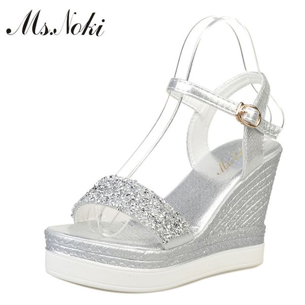 ms.noki high heels sandals women shinning glitter silver gold platform wedges 2019 summer ladies open toe casual shoes pumps y200107, Black
ms.noki high heels sandals women shinning glitter silver gold platform wedges 2019 summer ladies open toe casual shoes pumps y200107, Black