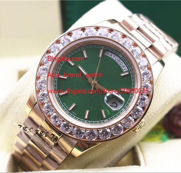 factory supplier new mens 116610 yellow gold 41mm bigger diamond watch automatic movement men watches green dial, Slivery;brown
factory supplier new mens 116610 yellow gold 41mm bigger diamond watch automatic movement men watches green dial, Slivery;brown