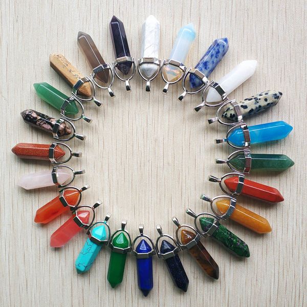 wholesale 24pcs/lot assorted natural stone mixed pillar charms chakra pendants & necklaces for making free, Silver
wholesale 24pcs/lot assorted natural stone mixed pillar charms chakra pendants & necklaces for making free, Silver