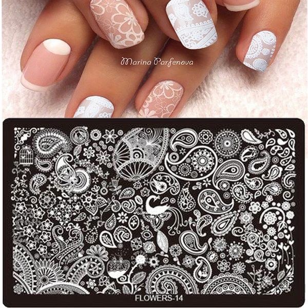 nail polish printing plate image stamps plate stamping nail art decoration diy stencil manicure tools flower01-20, White
nail polish printing plate image stamps plate stamping nail art decoration diy stencil manicure tools flower01-20, White