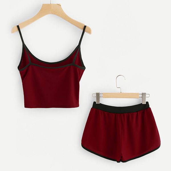 women pajama set satin sleepwear sleepsuits pyjama fashion wine camis pajamas for women nightwear shorts outfit set 8/1, Black;red
women pajama set satin sleepwear sleepsuits pyjama fashion wine camis pajamas for women nightwear shorts outfit set 8/1, Black;red