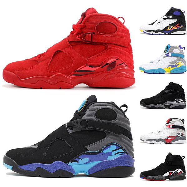 2019 Men Basketball Shoes 8s Valentines Day Aqua Black White 8 Mens Trainer Designer Sports Sneakers Size 8-13
2019 Men Basketball Shoes 8s Valentines Day Aqua Black White 8 Mens Trainer Designer Sports Sneakers Size 8-13