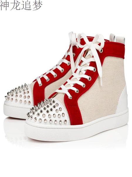 2020-20 mens spikes casual shoes high lace-up sneakers shoes fashion show club daily footwear man, Black
2020-20 mens spikes casual shoes high lace-up sneakers shoes fashion show club daily footwear man, Black