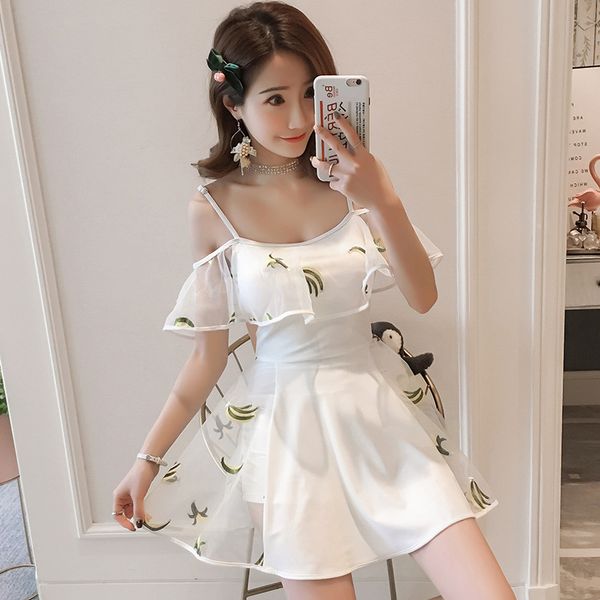 2019 new women push up one piece swimwear swimming dress beachwear summer swimsuit sports swimdress high waist swim suits, White;black
2019 new women push up one piece swimwear swimming dress beachwear summer swimsuit sports swimdress high waist swim suits, White;black