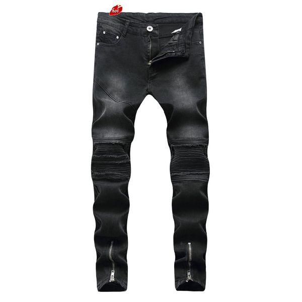men ripped skinny vintage biker jeans 2019 spring summer destroyed frayed slim fit hole denim black jeans o8r2, Blue
men ripped skinny vintage biker jeans 2019 spring summer destroyed frayed slim fit hole denim black jeans o8r2, Blue