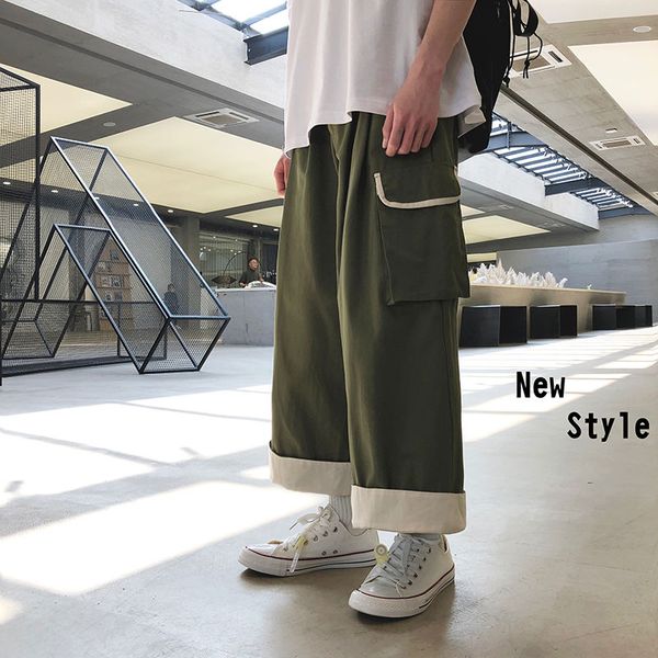 men's pants 2021 fashion trend cargo casual wide leg big pocket streetwear hip hop trousers jogger sweatpants m-2xl, Black
men's pants 2021 fashion trend cargo casual wide leg big pocket streetwear hip hop trousers jogger sweatpants m-2xl, Black