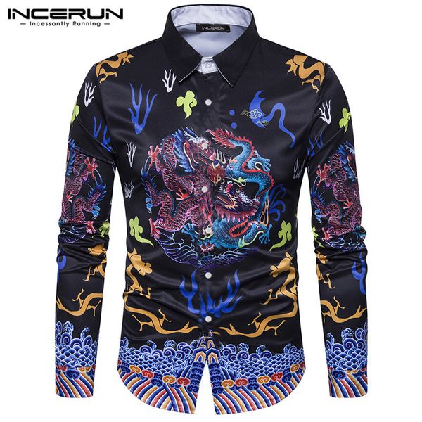 incerun ethnic style printed men shirt long sleeve brand breathable casual fitness lapel streetwear basic shirt men camise s-3xl, White;black
incerun ethnic style printed men shirt long sleeve brand breathable casual fitness lapel streetwear basic shirt men camise s-3xl, White;black