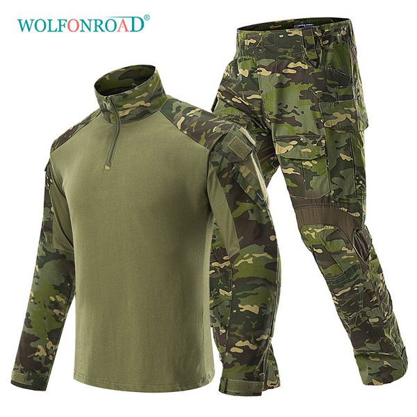 wolfonroad camouflage tactical t-shirts men army combat uniforms outdoor shooting hunting clothing sets paintball 3xl, Gray;blue
wolfonroad camouflage tactical t-shirts men army combat uniforms outdoor shooting hunting clothing sets paintball 3xl, Gray;blue