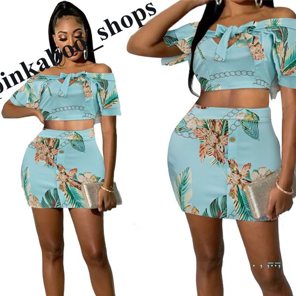s-xxl women floral printed tracksuit short sleeve off shoulder bowknot tee+skirts two piece set ladies semi-tight skirt ly401, Gray
s-xxl women floral printed tracksuit short sleeve off shoulder bowknot tee+skirts two piece set ladies semi-tight skirt ly401, Gray
